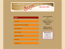 Tablet Screenshot of expresssignworks.com